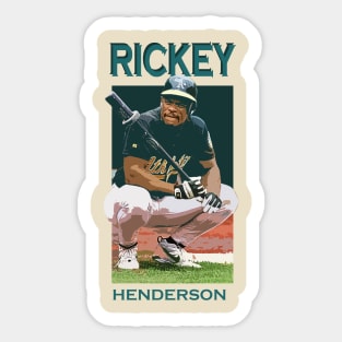 rickey legend henderson retro Sticker